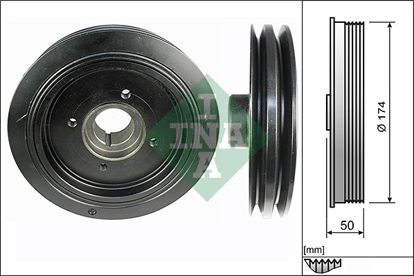 Belt Pulley, crankshaft - 544 0107 10 Schaeffler INA