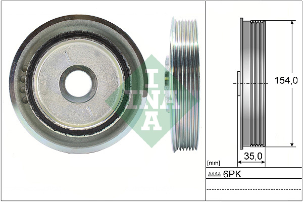 Belt Pulley, crankshaft - 544 0112 10 Schaeffler INA