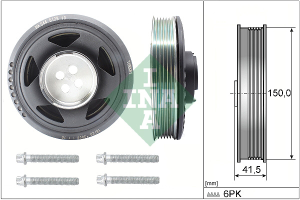 Belt Pulley Set, crankshaft - 544 0129 20 Schaeffler INA