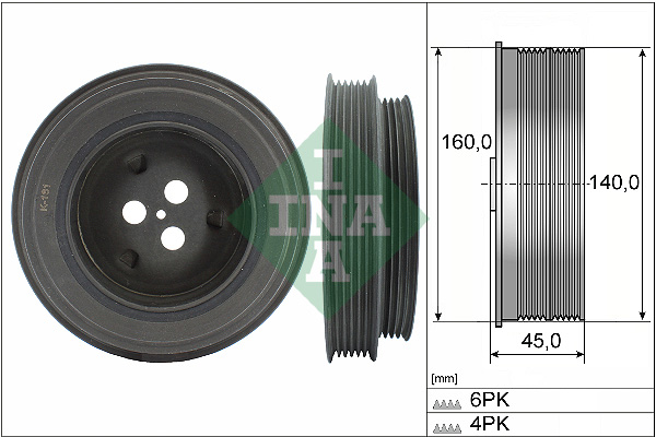 Puleggia cinghia, Albero a gomiti - 544 0131 10 Schaeffler INA