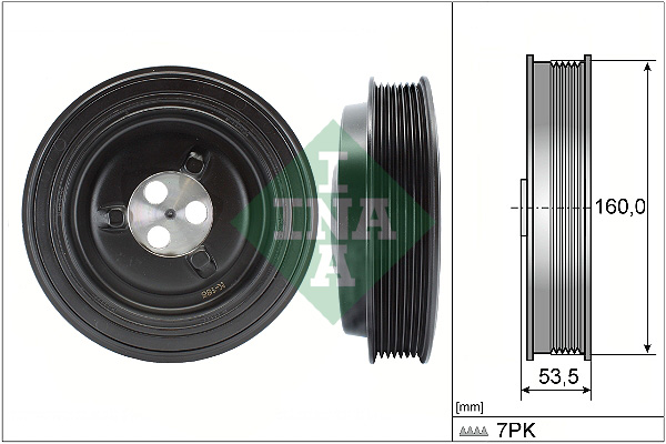 Ременный шкив, коленчатый вал - 544 0132 10 Schaeffler INA