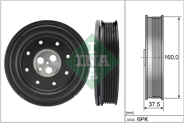 Belt Pulley, crankshaft - 544 0134 10 Schaeffler INA