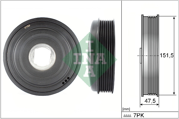 Puleggia cinghia, Albero a gomiti - 544 0136 10 Schaeffler INA