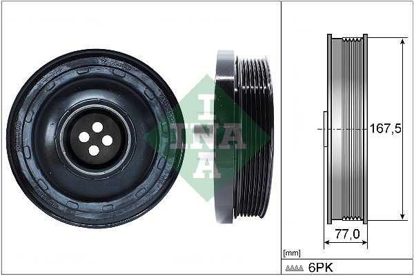 Belt Pulley, crankshaft - 544 0137 10 Schaeffler INA