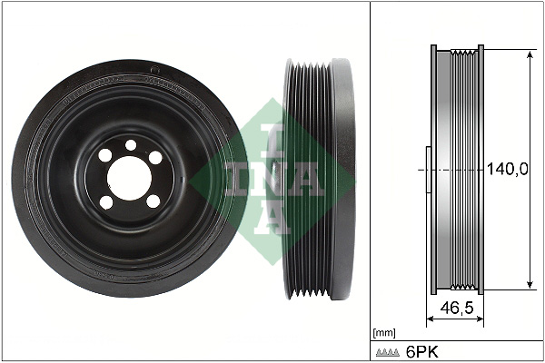 Puleggia cinghia, Albero a gomiti - 544 0138 10 Schaeffler INA