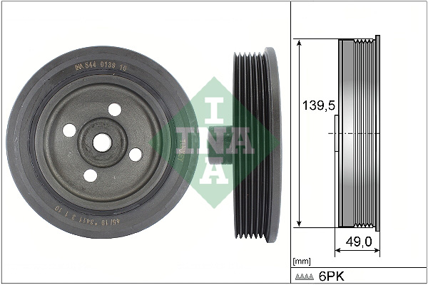 Puleggia cinghia, Albero a gomiti - 544 0139 10 Schaeffler INA