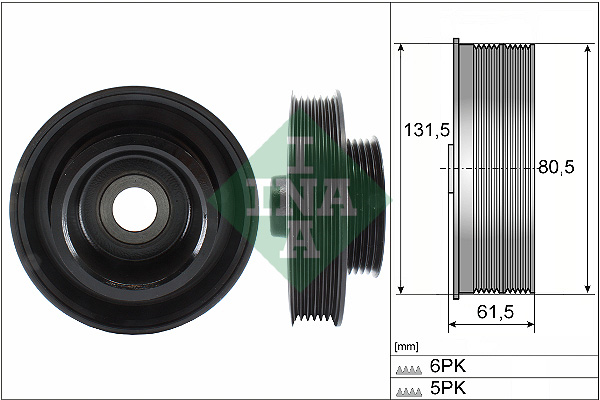 Belt Pulley, crankshaft - 544 0141 10 Schaeffler INA