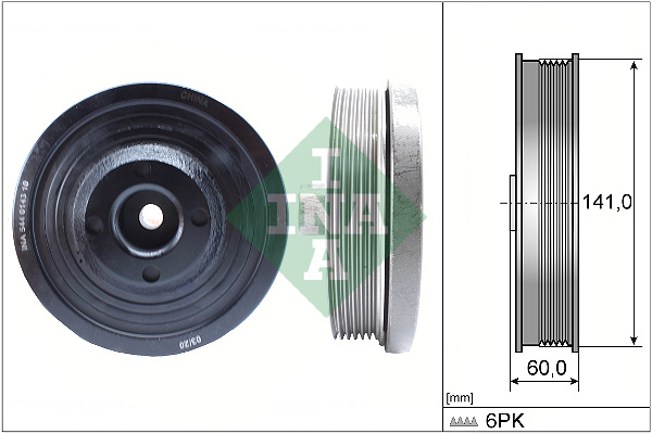 Belt Pulley, crankshaft - 544 0143 10 Schaeffler INA