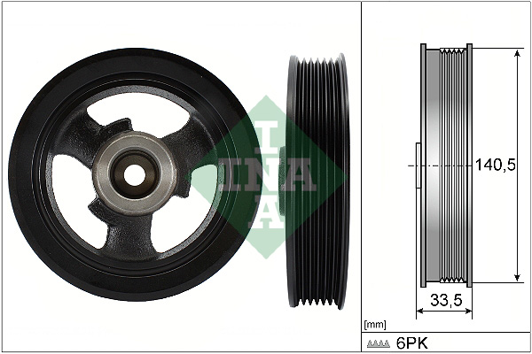 Belt Pulley, crankshaft - 544 0149 10 Schaeffler INA