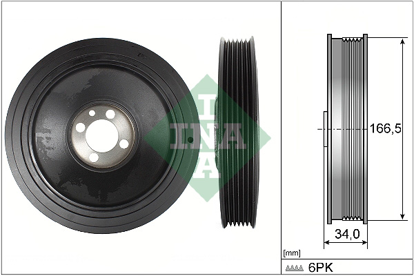 Belt Pulley, crankshaft - 544 0150 10 Schaeffler INA
