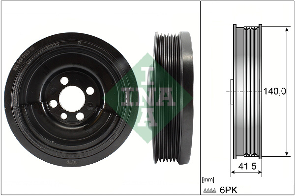 Belt Pulley, crankshaft - 544 0163 10 Schaeffler INA