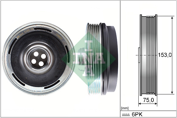 Belt Pulley, crankshaft - 544 0169 10 Schaeffler INA
