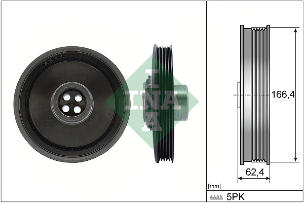 Belt Pulley, crankshaft - 544 0171 10 Schaeffler INA