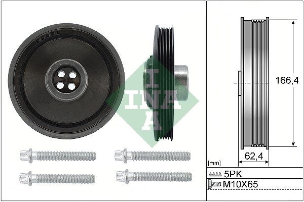 Belt Pulley Set, crankshaft - 544 0171 20 Schaeffler INA