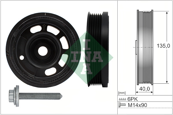 Belt Pulley Set, crankshaft - 544 0172 20 Schaeffler INA
