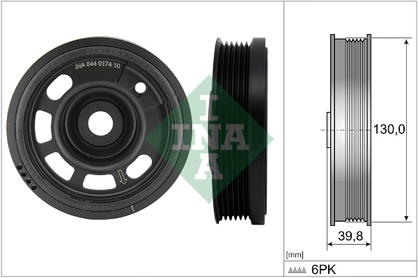 Belt Pulley, crankshaft - 544 0174 10 Schaeffler INA