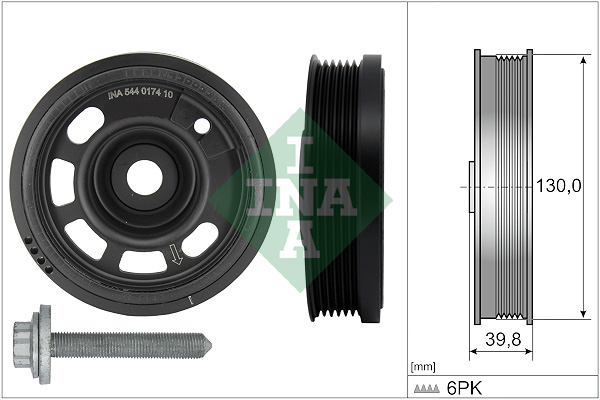 Belt Pulley Set, crankshaft - 544 0174 20 Schaeffler INA