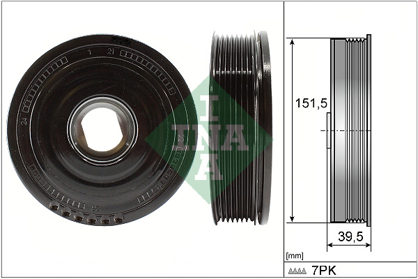 Belt Pulley, crankshaft - 544 0177 10 Schaeffler INA