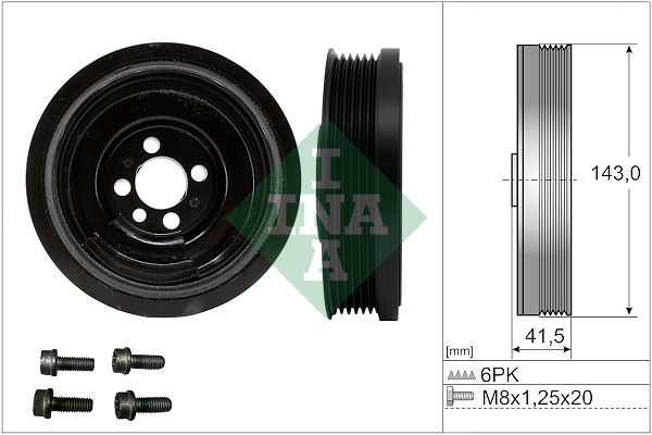Belt Pulley Set, crankshaft - 544 0182 20 Schaeffler INA