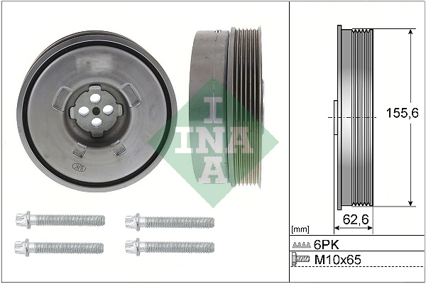 Belt Pulley Set, crankshaft - 544 0501 20 Schaeffler INA