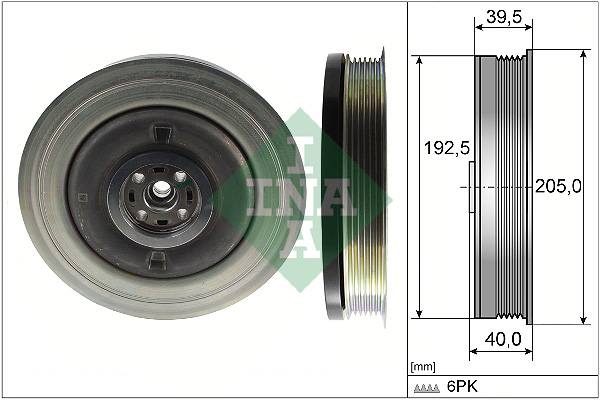 Belt Pulley, crankshaft - 544 0503 10 Schaeffler INA