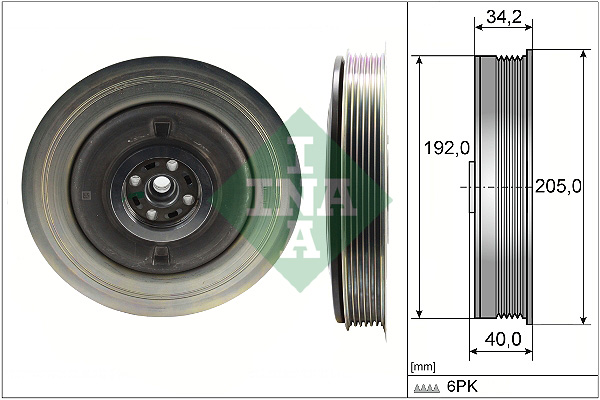Belt Pulley, crankshaft - 544 0504 10 Schaeffler INA