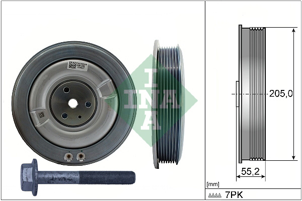 Belt Pulley Set, crankshaft - 544 0506 20 Schaeffler INA
