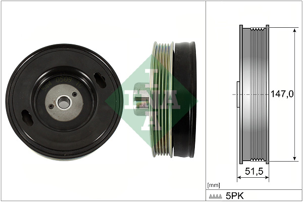 Belt Pulley, crankshaft - 544 0509 10 Schaeffler INA