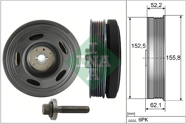 Belt Pulley Set, crankshaft - 544 0515 20 Schaeffler INA
