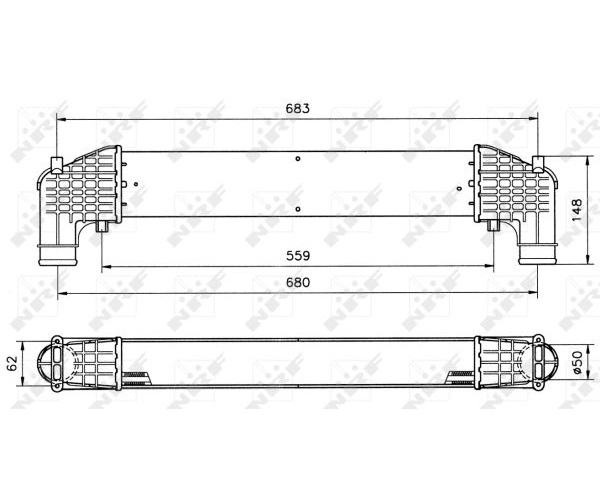 Intercooler, charger - 30108A NRF