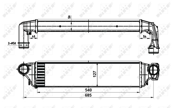 Intercooler, charger - 30119A NRF