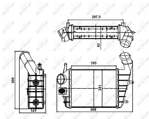 Интеркулер - 30123A NRF