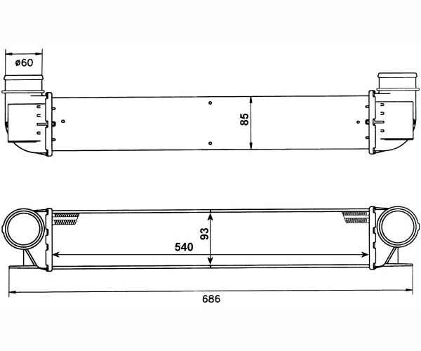 Intercooler, charger - 30129A NRF