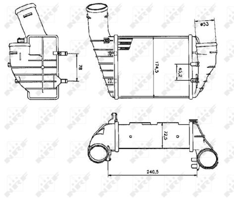 Intercooler, charger - 30131 NRF