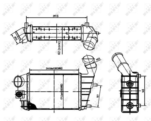 Intercooler, charger - 30142A NRF