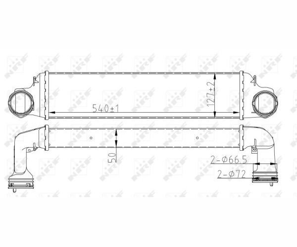 Intercooler, charger - 30165A NRF