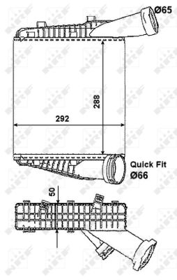 Intercooler, charger - 30178 NRF