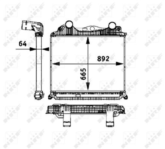 Intercooler - 30206 NRF