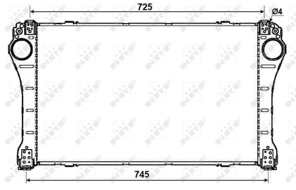 Intercooler, charger - 30243 NRF
