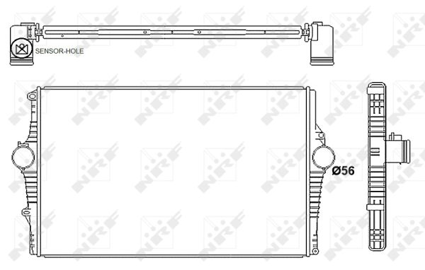 Intercooler, charger - 30249 NRF