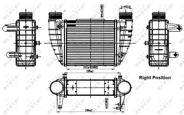 Intercooler - 30252 NRF