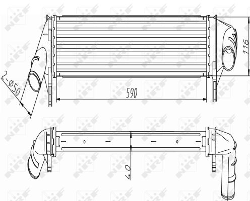 Intercooler, charger - 30255 NRF