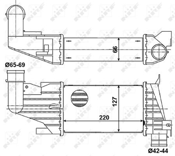 Intercooler - 30258 NRF