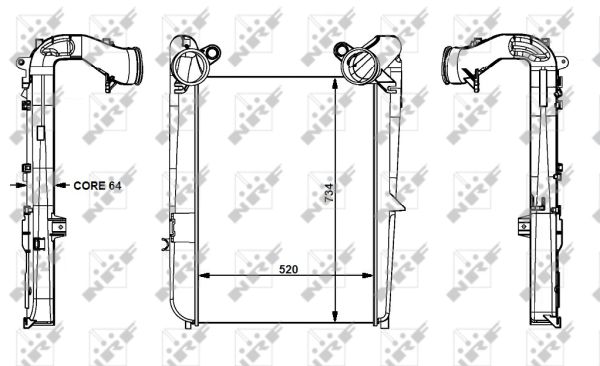 Intercooler, charger - 30298 NRF