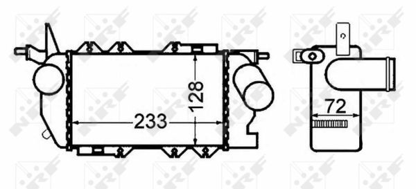Intercooler, charger - 30309 NRF
