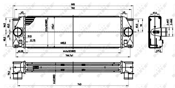 Intercooler, charger - 30310 NRF