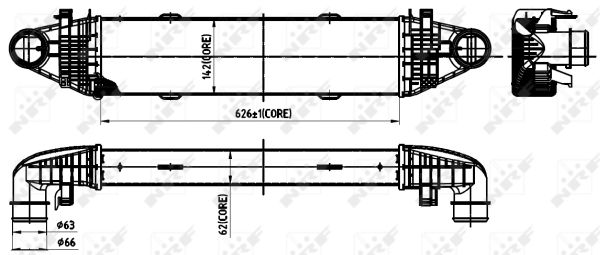 Intercooler, charger - 30315 NRF