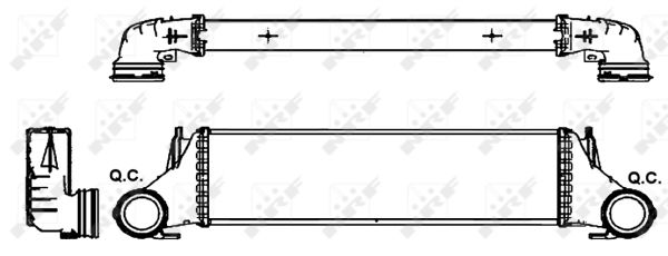 Intercooler, charger - 30323 NRF