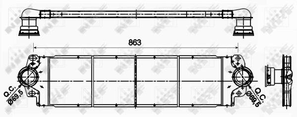 Intercooler - 30354 NRF