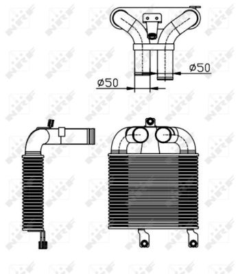 Intercooler, charger - 30365 NRF